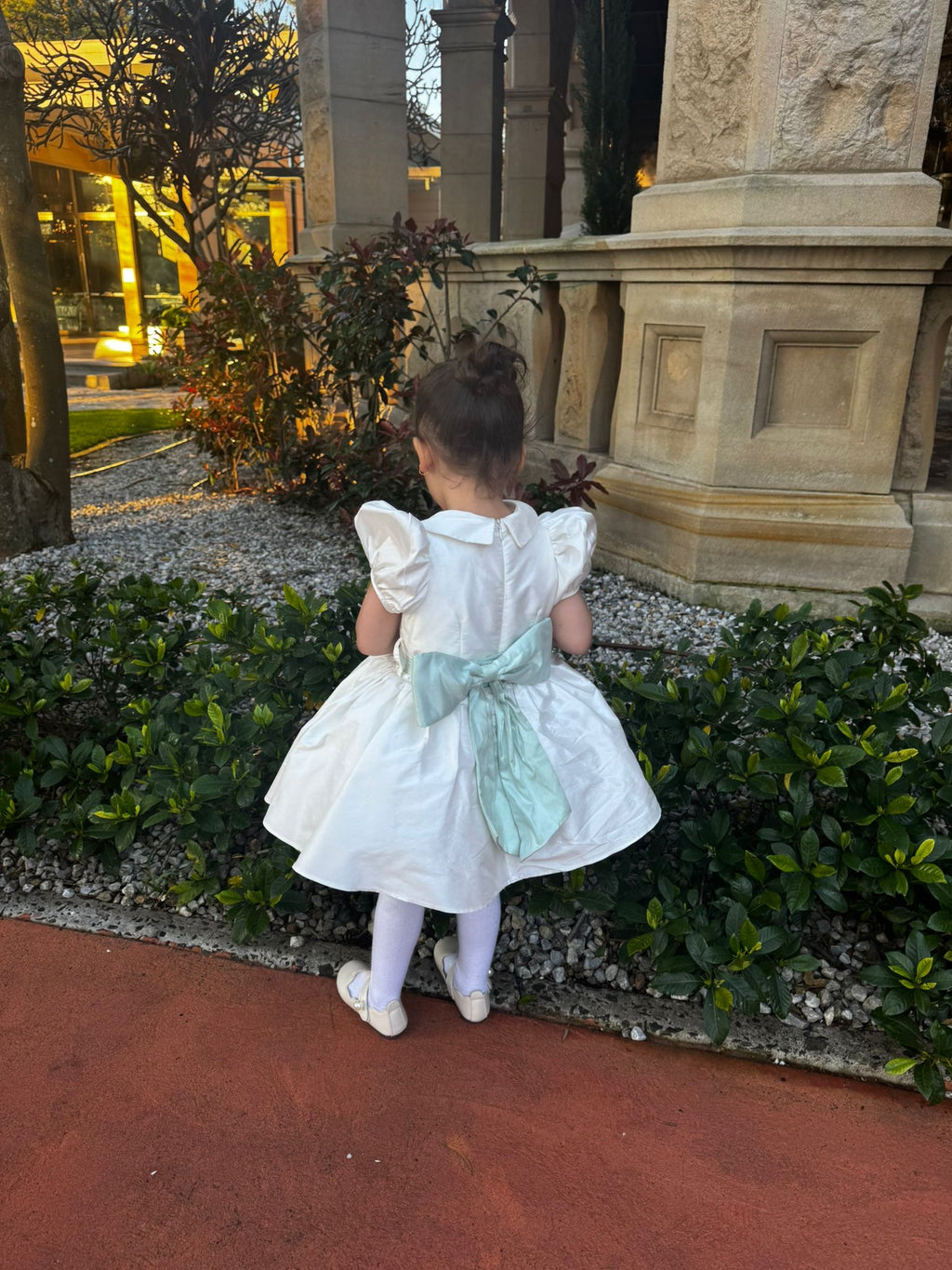 ivory white flower girl dress wedding holy communion and special occasion baptism christening wedding dress formal wear kids wear children wear clothes baptism 