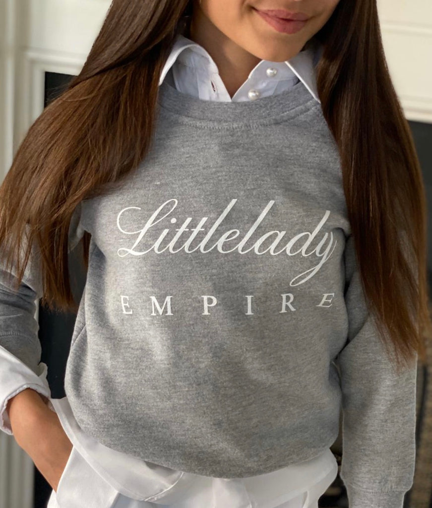Littlelady Empire Signature Crew Neck - Grey